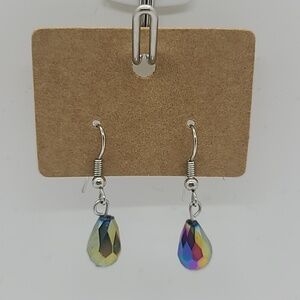 Iridescent Teardrop Earrings